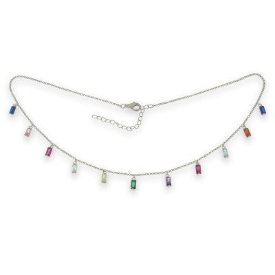 Collana Domar Gioielli Donna Collana argento 925 in Argento Cubic Zirconia NZB093202 - NZB093202